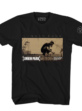 林肯公园linkin park METEORA涂鸦艺术金属摇滚专辑封面短袖t恤