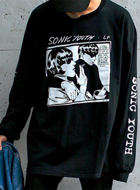 2026春秋新Sonic Youth音速青年乐队摇滚休闲美式男女纯棉长袖T恤