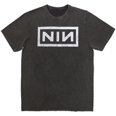 九寸钉Nine T恤 高街简约水洗做旧短袖 Inch Nails乐队工业摇滚美式