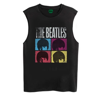 夏季 Beatles甲殼蟲樂隊列儂Lennon 純棉背心無袖 T恤 披頭士The