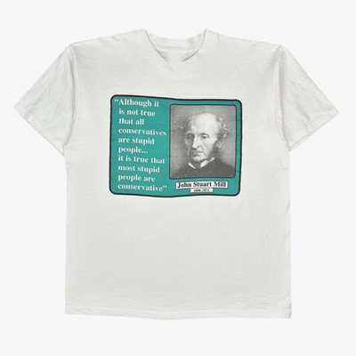 约翰·穆勒哲学家美式休闲T恤男