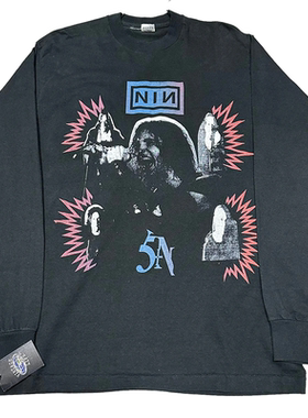 Nine Inch Nails乐队Long sleeve美式摇滚朋克男女纯棉长袖T恤秋