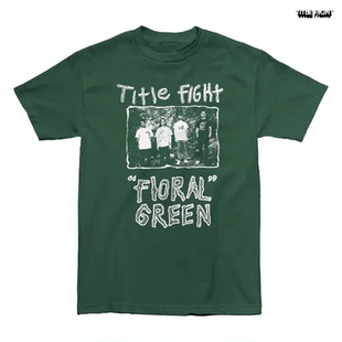 Floral Green花绿色Title Fight美国摇滚乐队休闲宽松直喷短袖T恤