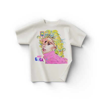 LadyGaga流行歌手周边人物男T恤