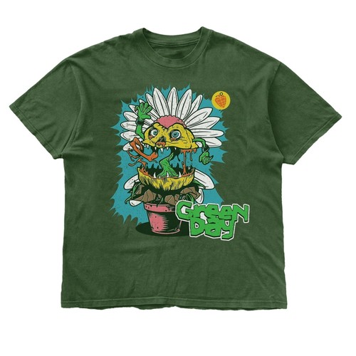GreenDay绿日乐队摇滚插画T恤男