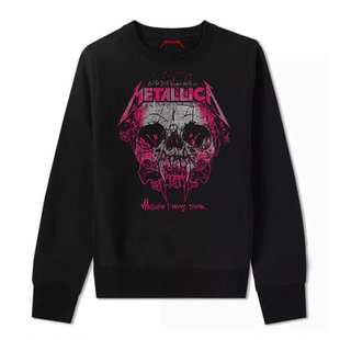 Metallica摇滚乐队重金属美式复古经典男士朋克长袖圆领卫衣