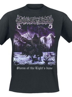 暗黑王座Darkthrone乐队金属哥特风摇滚美式vintage宽松直喷男T恤