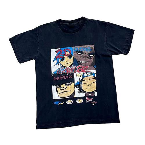 Gorillaz街头顽童摇滚乐队男短袖