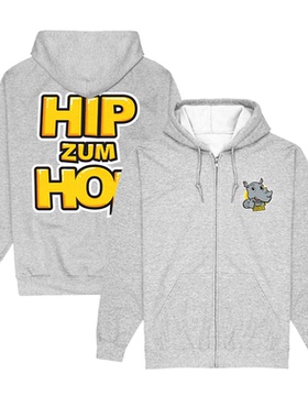 秋冬季嘻哈说唱歌手DIKKA 迪卡美式朋克纯棉保暖连帽拉链卫衣外套