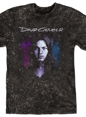 David Gilmour Sepia Photo Tour平克弗洛伊德蜡染做旧水洗T恤