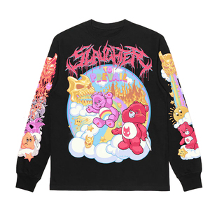 Slaughter to Prevail 死核摇滚乐队卡通黑金暗黑男士长袖T恤纯棉