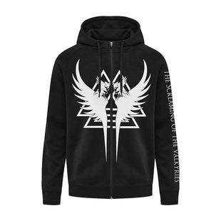 Cradle of Filth恶灵天皇摇滚乐队英式复古暗黑宽松连帽拉练外套