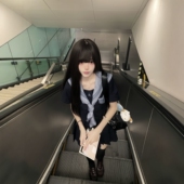 日系学院风校供百褶短裙 绀色短袖 椿岁纪jk水手服原创正版 制服套装