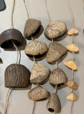 印尼果壳黑果Panji 果壳风铃果壳手工DIY果壳手工编织