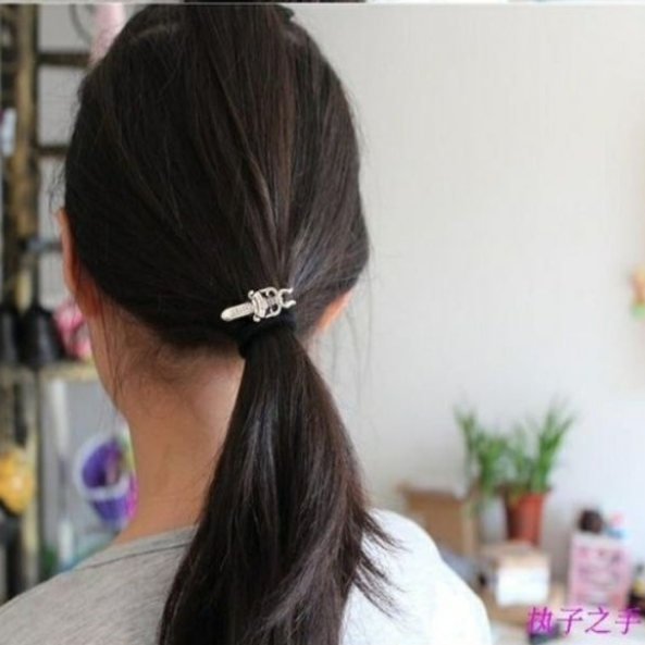 潮流男女款925纯银圣剑发夹复古发箍头饰发饰边夹