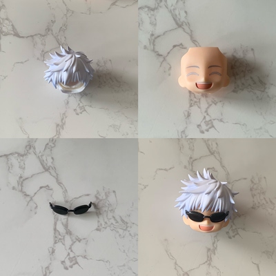 日版GSC粘土人头壳 OB11 咒术回战 五条悟 手办散货头发