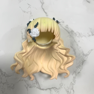 GSC粘土人头发 蔷薇少女雪华绮晶 散货无脸娃娃头壳