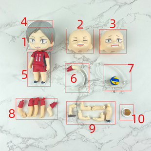 GSC粘土人 806排球少年 灰羽列夫 分尸配件ob11 头发身体脸壳散货