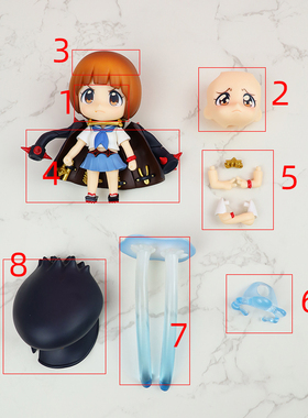 GSC粘土人 515 斩服少女 满舰饰真子 二星极制服 配件分尸