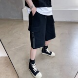 夏季新款工装裤韩版宽松休闲帅气纯棉五分裤潮男A345-1808-1-P50，男装牛仔裤，电商A345