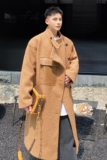 2025冬季设计感羊绒驼色大衣男中长款休闲宽松风衣A345-1856-P165，男装风衣，电商A345