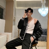 春秋韩版潮流S花边装饰男士休闲长裤A345-1068-P65，男装休闲裤，电商A345