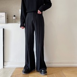 2025年新款小众款多层皱褶设计宽松垂感休闲西裤A345-1868-P80，男装西裤，电商A345