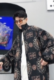个性印花复古图案男夹克上衣翻领长袖外套青春流行A345-108-P85，男装夹克，电商A345