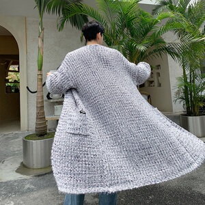 开身长款毛衣男秋款韩版宽松针织衫青年潮流外套A345-1127-P135图片