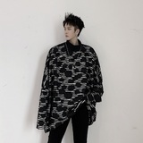 小众立领个性印花蝙蝠衫免烫百搭卫衣男潮流A345-1956-P85，男装卫衣，电商A345
