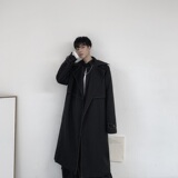 秋季时髦气质长款明线立体裁剪宽松复古大衣外套A345-121-P135，女装短外套，电商A345