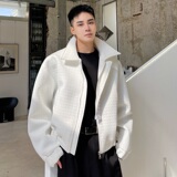冬季外穿立领拉链宽松休闲夹克金属铆钉装饰男外套A345-1862-P125，男装夹克，电商A345