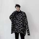 小众立领个性印花蝙蝠衫免烫百搭卫衣男潮流A345-1956-P85，男装卫衣，电商A345