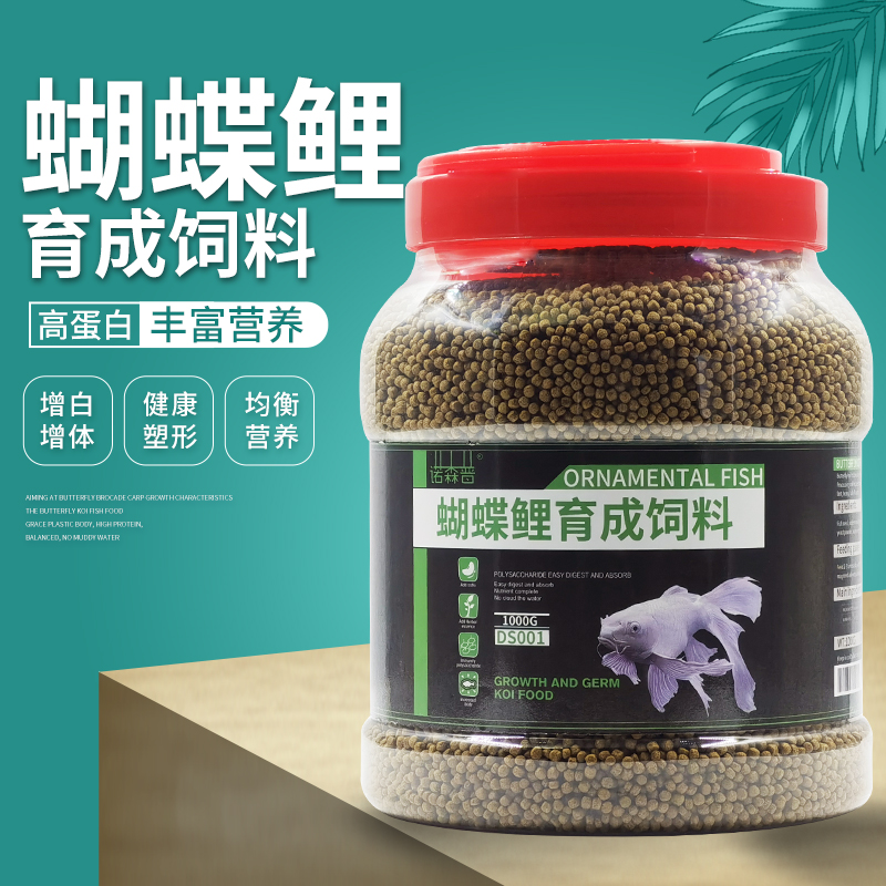 诺森普蝴蝶鲤育成饲料增白增艳