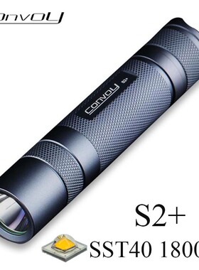 Convoy S2+SST40 Led 强光18650手电筒迷你露营骑行钓鱼工作灯