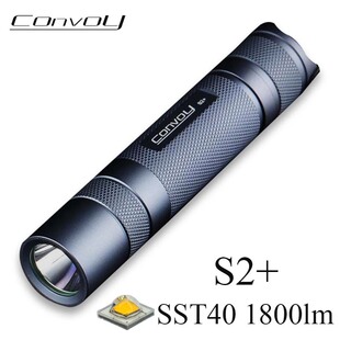 Convoy S2+SST40 Led 强光18650手电筒迷你露营骑行钓鱼工作灯