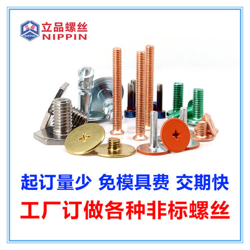 惠州深圳螺丝工厂快速订做订制定制定做非标螺丝特殊异形螺钉螺栓