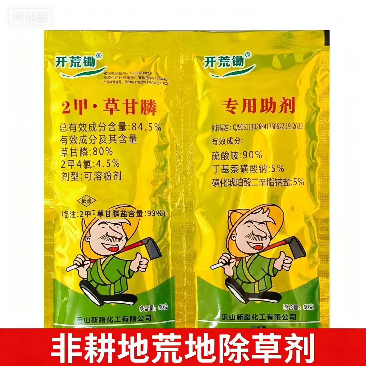 开荒锄93%二甲.草甘膦荒地非除草剂