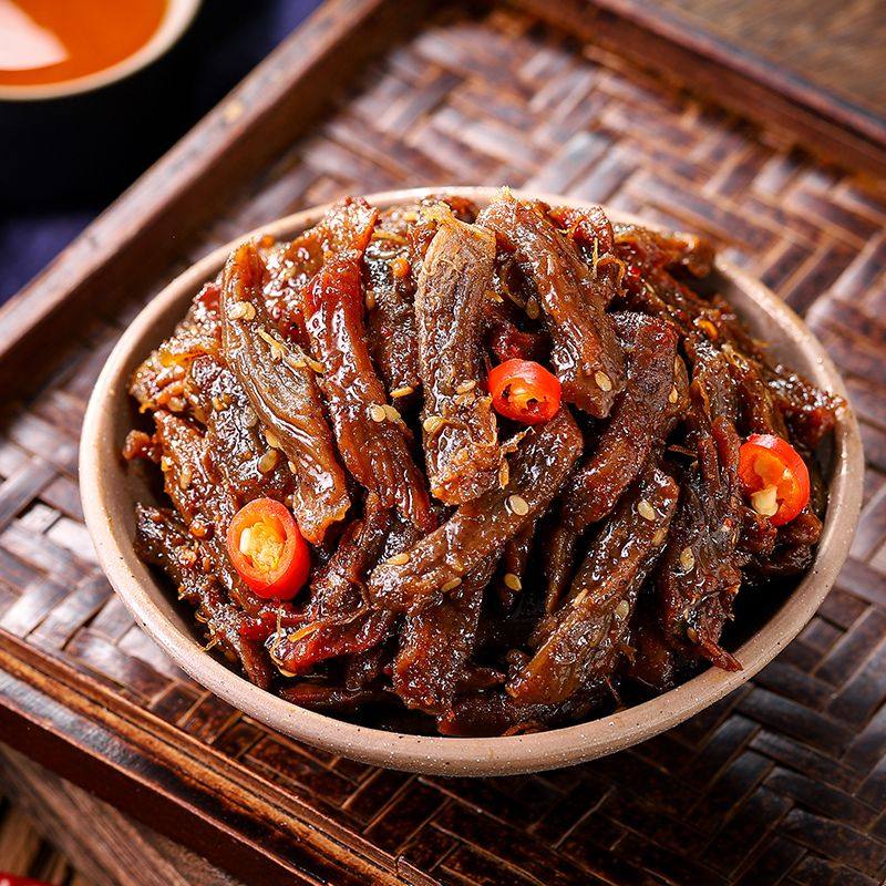 MK鸭货冷吃麻辣干香鸭肉新鲜装开盒即食手撕肉干麻辣解馋小零食