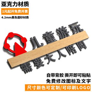 游乐场标识儿童乐园创意温馨提示玩耍区安全警示标示标牌门牌定制
