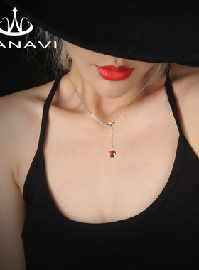 瓦萨比加拿大天然珍藏斑彩石原石吊坠925银时尚个性珠宝首饰项链