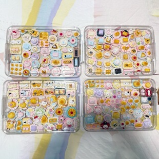 捏捏乐收纳盒透明可叠加防尘收纳整理筐密封小型毛绒娃娃展示柜子