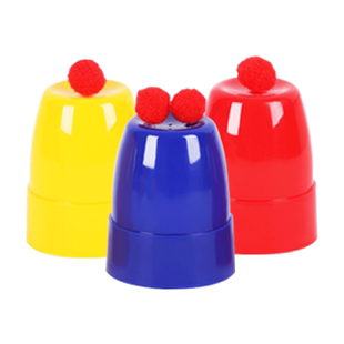 三杯球 三仙杯 三仙归洞 三杯小球 大号儿童魔术道具近景