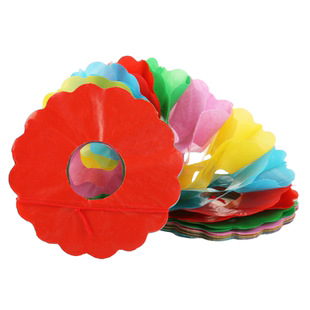 魔术拉花 乾坤袋伴侣 彩色压缩纸拉花 儿童表演魔术道具 魔术配件