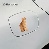 饰 卡通搞笑贴画创意遮挡盖装 猫咪汽车车贴装 饰电动车摩托创意个性