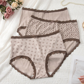 大码 女生无痕透气三角裤 内裤 女胖mm200斤纯棉中腰纯欲风2026新款