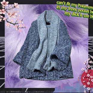 特价 独立设计师出品 欧美街头潮人汉服圈羊毛呢喇叭袖外套大衣