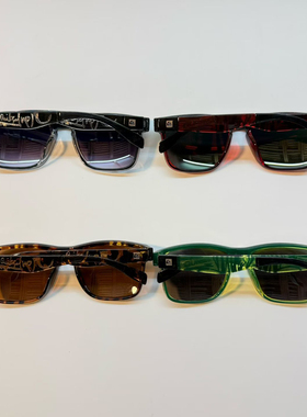 澳洲单复古方框UV防护太阳镜