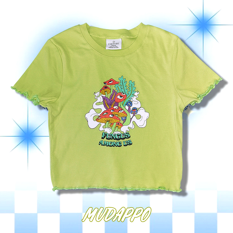 千禧辣妹性感修身短款T恤