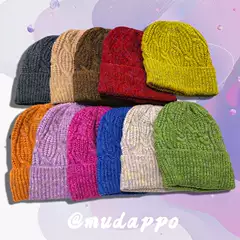 Only One Batch of Export Single Orders for Autumn and Winter Y2K Chunky Knit Hats, Retro Colorful Thickened Warm Cold-Weather Hats, Trendy Knitted Hats